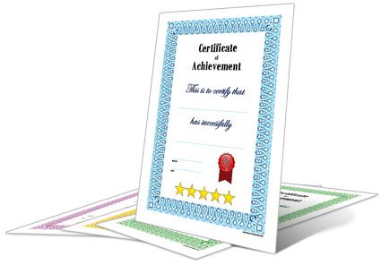 dadcando full page reward certificates