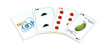 MicroCards - Printable Playing Cards - Fruit Set