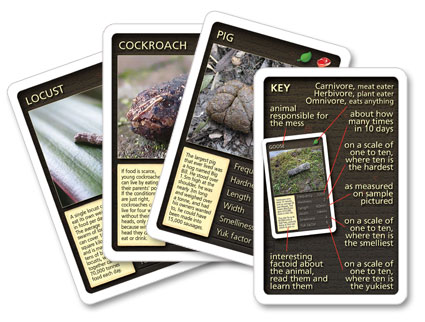 Plop Trumps sample cards