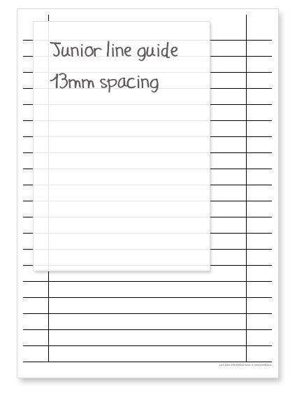 dadcando emergency paper guides and printed lined paper