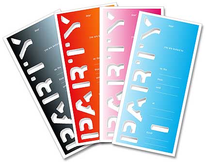 dadcando fun party invitations Chic