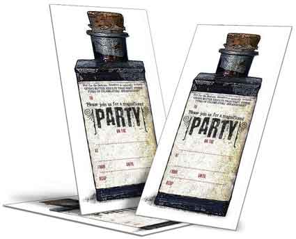 dadcando wizard potions Party invitations