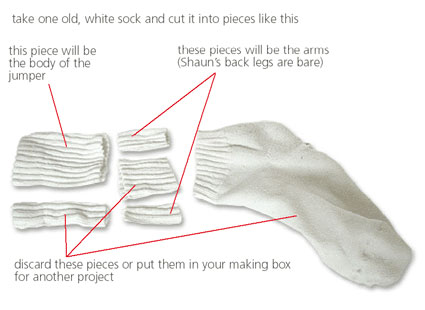 cut up an old sock