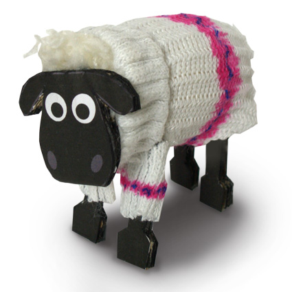 Shaun  Sheep on Made From An Old Sock And A Pompom  This Shaun The Sheep Is Just Like