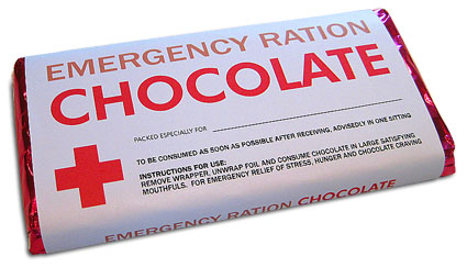 blank chocolate wrapper