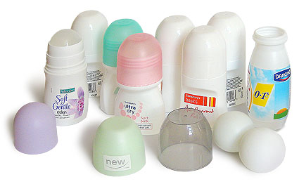 personal care products bottles and lids