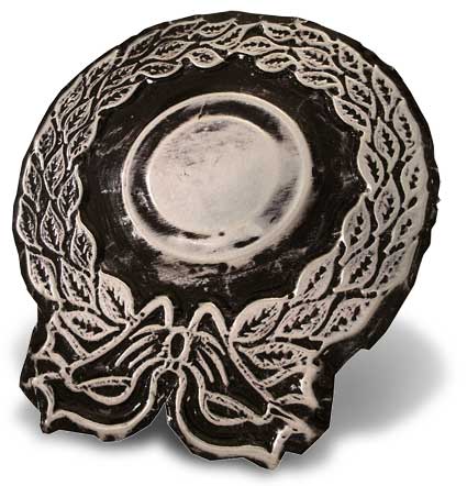 Antique metal look medallion