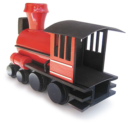 home-made steam locomotive