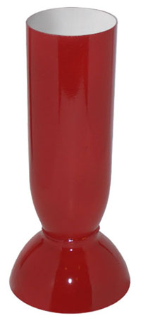 plastic bottle vase sprayed to look like enamel
