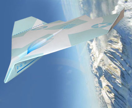 Arctic stealth paper plane