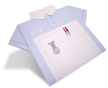 Nurse’s Uniform Origami Paper Shirt