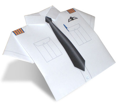 Pilot’s Shirt Origami Paper Shirt