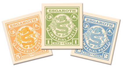 Dragon stamps from Esgaroth
