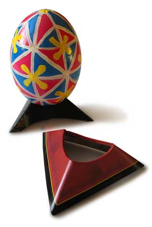 Ebony or Cherry look, Paper Egg Stand