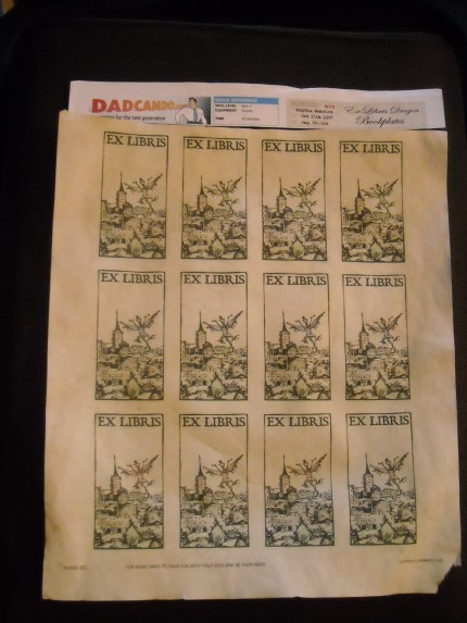 ajdag's Ex-libris bookplate